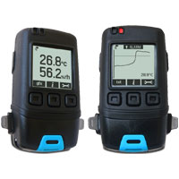 Temperature/Relative Humidity Data Logger with Graphic LCD Screen