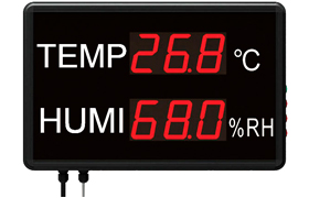 Large LED Temperature and Humidity Displays