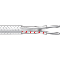 CGS08...CGS13 - Single Pair High Temperature Vitreous Silica Braided Cable (up to +1000°C)