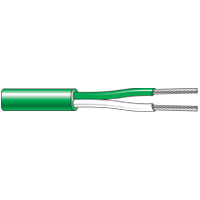 (CQ10...CQ35) Single Pair Heat Resistant and Flame Retardant PVC Flat Twin Thermocouple Cable (-30°C to +105°C)