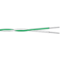 (CT05...CT25) Single Pair PFA Twisted Pair Thermocouple Cable (-75°C to +260°C)