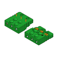 FC3B1 - Miniature PCB Socket - 3-Pin Flat Mounting