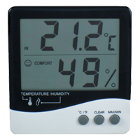HR-101 - Indoor Temperature/Humidity Display (Wall/Desk Mounting)