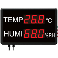 (HTM-823C) Large LED Temperature and Humidity Display with Data Logging