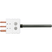 PRP - Fabricated RTD (Pt100/Pt1000) Sensor with Standard Plug (+260°C)