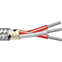 (PT8220...PT8420) Fibreglass Insulated RTD Cable (up to +400°C)
