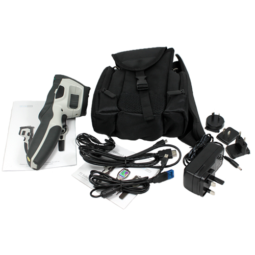 Supplied with carry case and accessories