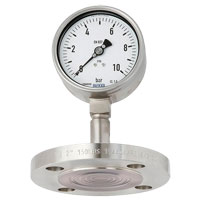 WIKA Pressure Gauge with Flanged Flush Diaphragm Seal - Model DSS27M